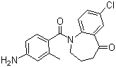 1-(4-氨基-2-甲基苯甲?；?-7-氯-1,2,3,4-四氫-5H-1-苯并氮雜卓-5-酮